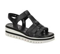 Gabor Plateau Sandalen schwarz Nappa T-Steg 64.625.27 für Damen, schwarz, Gr. 40 ½ EU / 7 UK