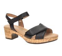 Gabor Plateau Sandalette schwarz Glattleder 82.072.57 - Größe 37