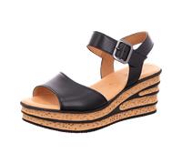 Gabor Plateau Sandaletten für Damen, schwarz, Größe 42 EU / 8 UK
