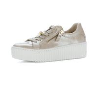 Gabor Plateau Schuhe beige Lack Bumblebee 73.201.92 für Damen, beige, Größe 42 ½ EU / 8,5 UK