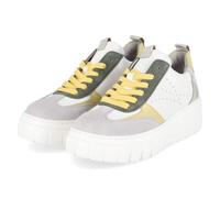 Gabor Plateau Sneaker Beige - Gr. 41 - Leder und Textil