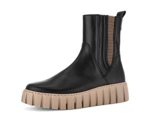 Gabor Plateau Stiefelette schwarz beige 76.781.67 für Damen, schwarz, Größe 37 EU / 4 UK