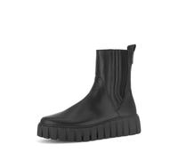 Gabor Damen Chelsea Boots, Frauen Stiefeletten,Moderate Mehrweite (G),uebergangsstiefel,Schlupfstiefel,flach,schwarz (Micro),42 EU / 8 UK