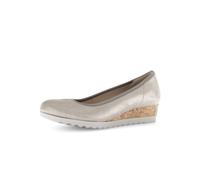 Gabor comfort Keil Slipper grau metallic 82.641.12 - Größe 39