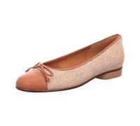Gabor Pumps beige braun Bast Ballerinas 85.102.48 für Damen, braun, Größe 43 EU / 9 UK