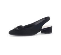 Slingpumps GABOR "Slingpumps Rauleder", Damen, Gr. 38,5, schwarz, Schuhe Slingpumps (37546323-38,5) schwarz