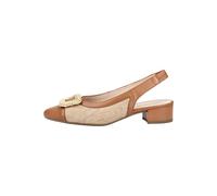 Gabor Sling Pumps braun beige Bast 81.526.48 - Größe 37.5