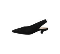 Slingpumps GABOR "Gabor Pumps Veloursleder", Damen, Gr. 38, schwarz, Veloursleder, Schuhe Slingpumps (45916461-38) schwarz