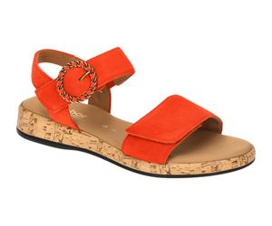 Gabor Rhodos Sandale orange Klett 62.734.23 - Größe 38