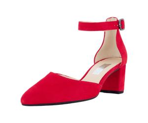 Gabor Riemchen Pumps rot fire Samt 61.340.15 für Damen, rot, Größe 42 EU / 8 UK