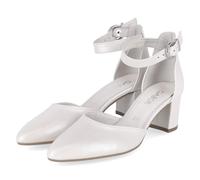 Gabor Riemchenpumps - Gr. 39 - Weiß - Glattleder