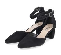 Gabor Riemchenpumps - Gr. 40,5 - Schwarz - Rauleder