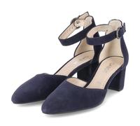 Gabor Riemchenpumps - Gr. 43 - Blau - Rauleder