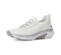 Gabor Damen Low-Top Sneaker, Frauen Halbschuhe,Freizeit,sportlich,straßenschuhe,Strassenschuhe,Sportschuhe,Weiss/Silber,40.5 EU / 7 UK