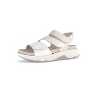 Gabor Damen Low-Top Sneaker, Frauen Halbschuhe,schnürschuhe,schnürer,straßenschuhe,Strassenschuhe,Sportschuhe,Bianco/ORO/Puder,38.5 EU / 5.5 UK