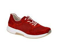 Gabor Damen Low-Top Sneaker, Frauen Halbschuhe,Freizeitschuhe,Turnschuhe,Laufschuhe,schnürschuhe,schnürer,Plateausohle,red,39 EU / 6 UK