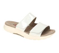 rollingsoft by Gabor Gabor RollingSoft Pantolette weiß offwhite Lack 66.811.90 für Damen, weiß, Gr. 42 ½ EU / 8,5 UK