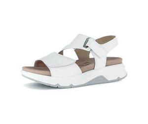 Gabor RollingSoft Sandale weiß uni Glattleder 86.885.50 für Damen, weiß, Größe 39 EU / 6 UK