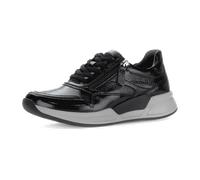 Gabor Damen Low-Top Sneaker, Frauen Sneaker,glatt-Leder,antikrosa,silbrt,Casual,Fashion,metallic,Effekt,Easy-Walking,Navy,schwarz,40 EU / 6.5 UK