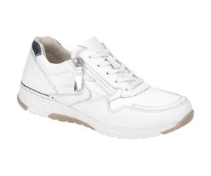 Gabor RollingSoft Schuhe weiß silber Glattleder 86.978.50 - Größe 44