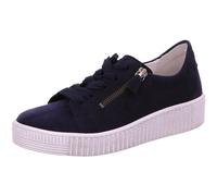 Gabor Sneaker Low 63.334 Damen Rauleder Blau Wechselfußbett Gr. 38 EU / 5 UK