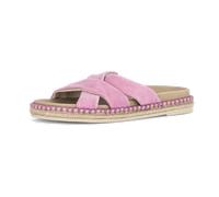 Pantolette GABOR, Herren, Gr. 38, hellpink, Ziegenveloursleder, unifarben, Schuhe Pantolette, Plateau, Sommerschuh, Schlupfschuh in modischer Optik (31776914-38) hellpink