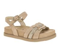 Gabor Sandale beige sand Samt Strass 83.770.14 - Größe 40