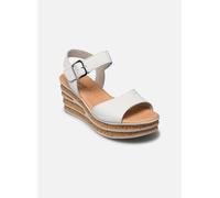 Sandalette GABOR, Damen, Gr. 37, weiß, Kalbsleder, unifarben, klassisch, Schuhe, Sommerschuh, Sandale, Keilabsatz, mit besonderer Absatzgestaltung (18427568-37) weiß