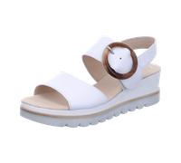 Gabor Sandalen aus Leder für Damen, weiß, Größe 38 EU / 5 UK