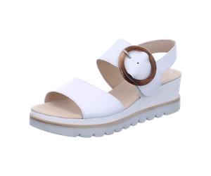 Gabor Sandalen aus Leder für Damen, weiß, Größe 39 EU / 6 UK