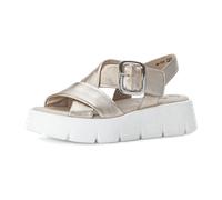 Gabor Damen Pantoletten, Frauen Slipper,Best Fitting,Sommerschuhe,sommerclogs,Hauschuhe,Plateau-Sohle,Schlupfschuhe,Puder (Weiss),38 EU / 5 UK