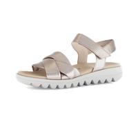 Gabor Fashion Sandale grau metallic gekreuzt 64.812.62 - Größe 40