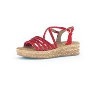 Gabor Fashion Plateau Sandalen rot Strass 64.555.85 für Damen, rot, Gr. 38 ½ EU / 5,5 UK