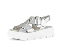 Gabor Damen Pantoletten, Frauen Slipper,Best Fitting,Plateau-Sohle,Schlupfschuhe,schluepfschuhe,Slip-ons,Mules,Silber (Weiss),38.5 EU / 5.5 UK