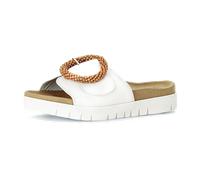 Gabor Damen Pantoletten, Frauen Slipper,Best Fitting,sommerclogs,Sandalen,Freizeitschuhe,Schlupfschuhe,Slides,Mules,Weiss (Cognac),41 EU / 7.5 UK