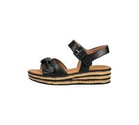 Gabor Plateausandaletten Glattleder Damen Gr. 37,5 Schwarz