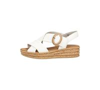 Keilsandalette GABOR, Damen, Gr. 39, creme, Nappaleder, Schuhe, Plateau, Riemchensandale, Sommerschuh mit Zierschnalle (11624225-39) creme