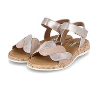 Gabor Damen Riemchensandalen - flach, bequem - Puder/Sand (S.Kork) - 38 EU / 5 UK