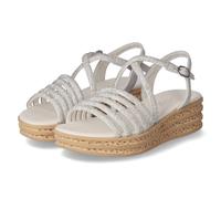 Gabor Sandalen - Gr. 38 - Silber - Leder und Synthetik