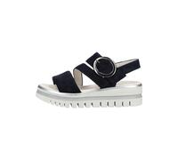 Keilsandalette GABOR, Damen, Gr. 43, nachtblau, Ziegenveloursleder, Schuhe, Sommerschuh, Riemensandale, Bequemschuh mit Best Fitting-Ausstattung (78423407-43) nachtblau