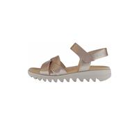 Gabor Damen Riemchensandalen, Frauen Sandalen,Sandaletten,Sommersandalen,bequem,flach,Sommerschuhe,Freizeitschuhe,Puder,39 EU / 6 UK
