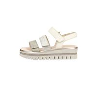 Gabor Sandalen Leder Weiß/Gold - 40,5
