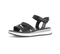 Gabor 82.844.57 schwarz - Riemchen Sandale für Damen - Größe 42.5