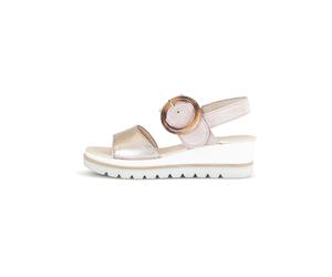 Gabor Sandalen Veloursleder Gold/Rosa - 40,5
