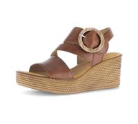Gabor Sandalette Keilsohle Cognac für Damen, braun, Größe 40 EU / 6,5 UK