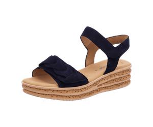 Gabor Sandalette Keilsohle für Damen, blau, Größe 35 ½ EU / 3 UK