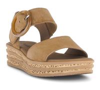 Gabor Keilsandalette 78043536-39 Damen Ziegenveloursleder Best Fitting Dunkelbraun Gr. 39