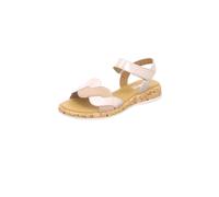 Gabor Damen Riemchensandalen, Frauen Sandalen,Sandaletten,Sommersandalen,bequem,flach,Sommerschuhe,Strandschuhe,Puder/Sand(S.Kork),38 EU / 5 UK