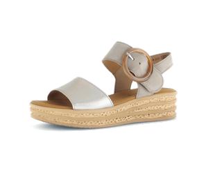 Gabor SanKeilBeigMetallic für Damen, beige, Größe 42 EU / 8 UK