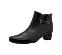 Gabor - Schlupf-, Reißverschlussstiefelette - glatter Boden schwarz - Gr. - 5 UK
